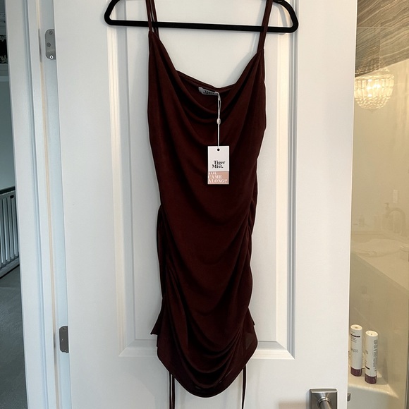 Tiger Mist Porto Dress in Chocolate *Brand New* Size M - Picture 1 of 4